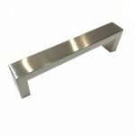 Brushed satin steel block handle Y2