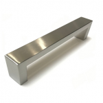 Brushed satin steel block handle Y2